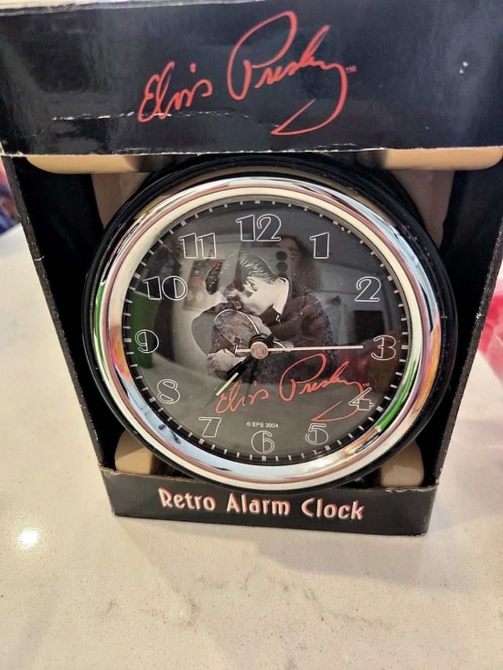 Elvis Presley Enterprises, Inc. Retro Alarm Clock. Elvis Presley Retro Alarm